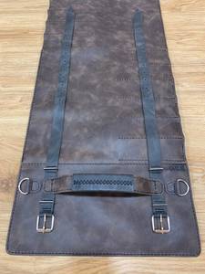 Genuine Leather Knife <b>Roll</b> Culinary <b>Tool</b> Carrier Chef Knife Storage Organizer Durable Travel <b>Bag</b> LKR-0325 - Product Image 1