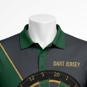 Camiseta de Polo Profesional para Dardos, Diseño Personalizado, Secado Rápido, Transpirable, Ropa de Equipo para Entrenamiento y Partidos de Dardos, Ligera, Fabricación OEM/ODM - Product Image 4