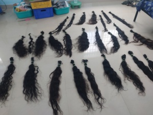 Cabello indio al por mayor de una sola donación, cabello indio de templo de primera calidad de una sola donación, cabello de una sola donación de un solo donante, cabello de una sola donación - Product Image 3