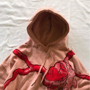 Sudadera con capucha y cremallera bordada de diseño unisex |   Ropa Urbana con Relieve |   Logotipo Personalizado en la Parte Delantera, Premium OEM, 100% Algodón, Talla Grande - Product Image 2