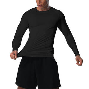 Camiseta de Compresión Deportiva para Hombre, Transpirable, de Secado Rápido, para Gimnasio, Atletismo, Running, Entrenamiento, OEM - Product Image 3