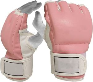 Guantes MMA de palma abierta para hombres y mujeres para Kickboxing Sparring Muay Thai Boxing para grappling y artes marciales - Product Image 4