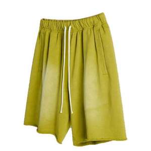 Shorts délavés personnalisés pour hommes, style vintage, en coton, décontractés, pour l'été - Product Image 1