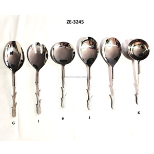 Cubiertos de acero inoxidable con mango negro, cubiertos de Metal con acabado duradero de 30 piezas para bodas y estuche compacto decorativo de exportación - Product Image 4