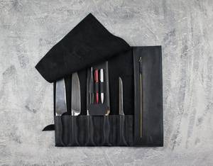 Bolsa de Chef Profesional de Cuero Vacuno, Resistente a Olores, de Alta Resistencia y Cómoda, para Guardar Cuchillos, Organizador de Viaje LSKR-0109 - Product Image 1