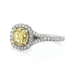 Anillo de Compromiso de Diamantes de Corte Brillante Redondo en Oro Sólido de 18K para Mujer, Chapado en Rodio, Estilo Corona Clásica - Product Image 2