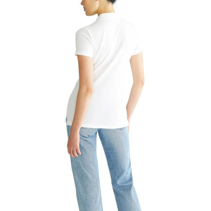 T-shirt de golf rose pour femme, décontracté, à manches courtes, en jersey polyester/coton de haute qualité, séchage rapide et respirant - Product Image 3