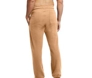 Pantalones deportivos de lona para hombre, casuales de primavera, con forro polar, cintura media, frente plano, cierre con cordón, impermeables, transpirables, con cordones. - Product Image 2