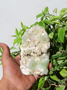 Apophyllite Zéolite Spécimen Minéral Apophyllite Naturelle avec StilbiteCluster Pierre Naturelle Guérison Cristal Géode - Product Image 3