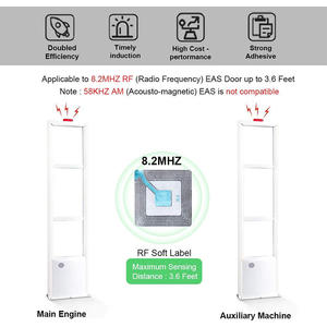 Étiquette RF Équipement de sécurité Autocollant d'alarme Vêtements Dispositifs antivol Système EAS RF Passif pour les magasins de détail - Product Image 5