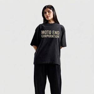 Camiseta Extra Grande para Hombre de Moto End Corporation, Manga Corta, Cuello Redondo, Estilo Urbano, Jersey de Algodón, Estampado Frontal - Product Image 6
