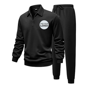 <b>Razers</b> Impex 100% Cotton Winter Casual Breathable Woven Knitted French Terry Flared Zip-Up Tracksuit Set <b>for</b> <b>Men</b> - Product Image 5