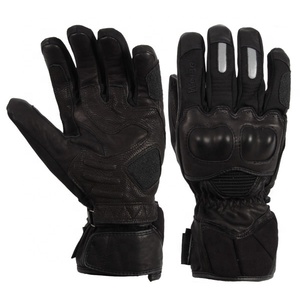 Gants de moto en cuir à doigts entiers au design unique, unisexes, coupe-vent, imperméables, pour le motocross, best-sellers - Product Image 2