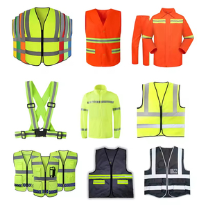 Gilet de sécurité réfléchissant personnalisé avec logo, classe 2 ANSI, haute visibilité, pour travailleurs routiers, en polyester avec poches en maille, vêtement de sécurité - Product Image 6