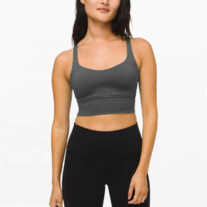 Sujetador Deportivo Ajustable sin Costuras con Soporte Alto y Estiramiento en Cuatro Direcciones, Diseño a Cuadros, para Mujer, Verano, Yoga, Fitness, Deportes al Aire Libre - Product Image 1