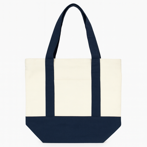 Sac de courses réutilisable personnalisé en coton 100% écologique avec logo sur mesure, grande capacité, poignée longue, motif géométrique - Product Image 5
