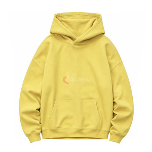 <b>Mens</b> Heavy Cotton French Terry Oversized Hoodie Drop Shoulder Custom Logo Fleece <b>Pullover</b> High Quality OEM Wholesale - Product Image 1