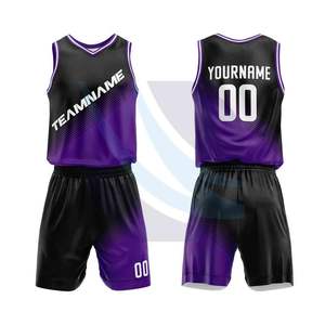 Conjunto de Camiseta y Pantalones Cortos de Baloncesto Reversibles Personalizados, Uniforme de Impresión Digital Transpirable de Secado Rápido con Logotipo, Nombre y Número - Product Image 1