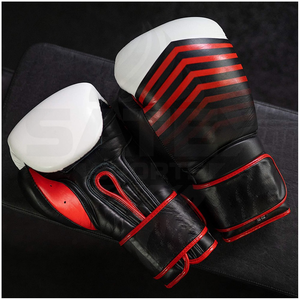 Guantes de Boxeo Muay Thai 2026 de Cuero Genuino Antideslizantes de 14 oz con Protección UV y Cierre de Gancho y Bucle para Entrenamiento y Sparring - Product Image 3
