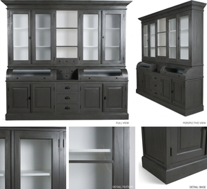 ตู้โชว์ไม้เนื้อแข็งแบบเป็นมิตรกับสิ่งแวดล้อม ทนทาน ดีไซน์ทันสมัย พร้อมช่องเก็บของแบบซ่อนหลายชั้น - Product Image 5