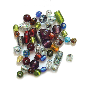 Perles de verre multicolores en feuille d'argent de marque MAE de qualité supérieure, mélange n°11, pour la fabrication de bijoux, haute qualité, élégantes, vente en gros, usine indienne - Product Image 3