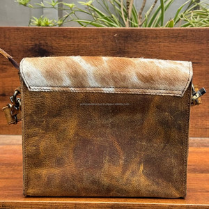 Bolso bandolera de piel de vaca hecho a mano con flecos, bolso de hombro de estilo occidental bohemio con correa ajustable, bolsos de cuero genuino - Product Image 5