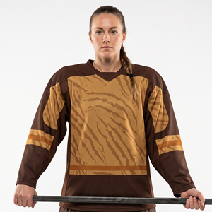 Maillot de hockey en mesh pour femme, maillot de hockey sur glace à col en V pour femme, maillot de hockey sublimé pour femme, chemise de hockey sur glace à manches courtes pour femme - Product Image 4