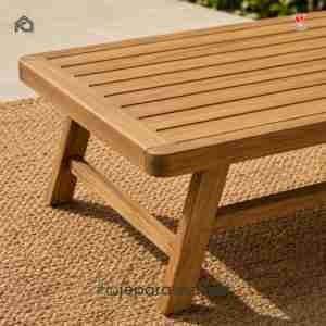 Luxury Solid Teak Wood <b>Foldable</b> Waterproof Outdoor Coffee <b>Table</b> Modern Farmhouse <b>Garden</b> Patio Resort Villa Hotel Furniture - Product Image 2