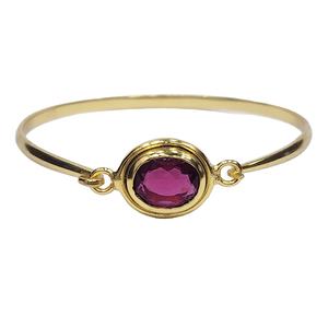 925ชุบทองเงินสเตอร์ลิงประดับอัญมณีควอตซ์สีชมพูทำด้วยมือกำไลข้อมือปรับได้ไม่เหมือนใคร - Product Image 2