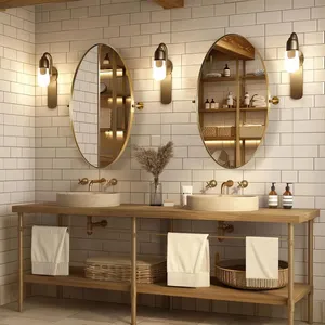 Miroir mural en métal fait main, miroir d'appoint artistique de qualité supérieure pour hôtel de luxe, maison, chambre à coucher, salle à manger, couloir, décoration intérieure - Product Image 3