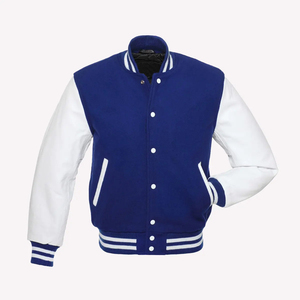 High Quality Varsity Jacket for Men Casual Autumn Wear <b>Top</b> Selling Street Wear Custom Fashion Design Low MOQ Fleece Fabric 2025 - Product Image 1