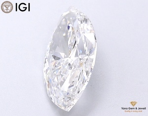 Centre de table haut de gamme avec diamant de laboratoire CVD de 2,00 carats, couleur D, clarté VVS1, forme marquise, certifié IGI - Product Image 6