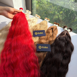 Extensions de cheveux naturels vierges vietnamiens Rusa Hair en vrac, doux, soyeux, lisses, pointes pleines, trame simple, 200g, diverses couleurs - Product Image 1