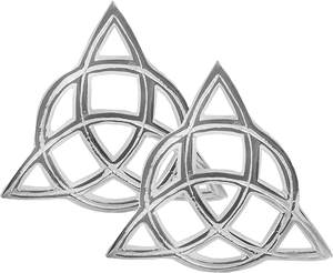 กระเบื้องแท่นบูชาชุบเงินตัด3นิ้ว Triquetra - Product Image 2