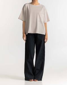 Camisetas de Mujer con Bolsillos Beige y Hombros Caídos, Último Diseño, Nuevo Estilo, la Mejor Calidad, Cómodas y Transpirables, Hechas en Pakistán - Product Image 3