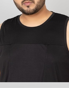 Débardeur de sport en coton à séchage rapide pour homme, col rond, sans manches, couleur unie, vente en gros - Product Image 6