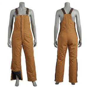 Pantalon de travail pour femmes, 280 GSM, coton et polyester, panneau contrastant violet, vêtements de travail personnalisés, broderie, impression à l'écran, logo, vêtements de travail durables - Product Image 2