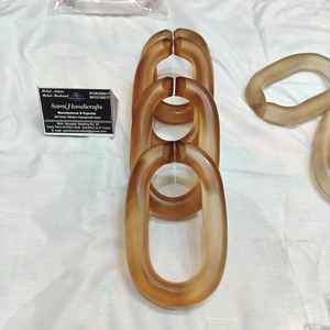 Chaîne de maillons en résine colorée mate et polie, personnalisable, pour la décoration de la maison, du bureau ou de la chambre. - Product Image 4