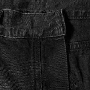 Pantalon en jean droit délavé personnalisé pour homme, 100 % coton, style streetwear, jean d'été pour homme - Product Image 2