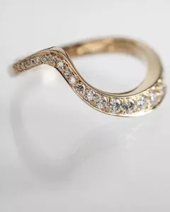 แหวนมอสซาไนต์ทรงอินฟินิตี้ เงินแท้ 925 ชุบทอง ประดับเพชรเต็มวง ปรับขนาดได้ เครื่องประดับหรูหราสำหรับผู้หญิง ของขวัญ - Product Image 5