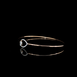 Pulsera de Oro de 14 Quilates Brillante con Diamantes Naturales de 0.18 Quilates, Claridad VS-SI, Certificación IGI, Joyería Fina, Elegante y de Lujo - Product Image 2