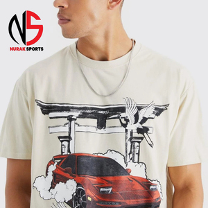 Camisetas Oversize de Moda al por Mayor, Hechas con Tela 100% Transpirable / Camisetas Oversize Personalizadas con Cuello Redondo en Nurak Sport en 2026 - Product Image 3