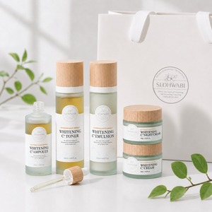 Ensemble de soins éclaircissants pour la peau, ensemble de soins fonctionnels, routine faciale éclatante, routine faciale premium, ensemble de soins blanchissants C Plus pour le visage - Product Image 1