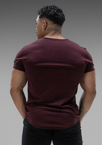 T-shirt de sport pour homme personnalisé en gros, mélange de coton respirant, impression de logo OEM, commandes en gros au prix direct usine - Product Image 2