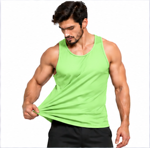 Débardeur Homme Oversize Été Streetwear Coton Sans Manches T-shirt Vintage Délavé Épaules Larges Gilet de Sport Fitness Logo Personnalisé OE - Product Image 5