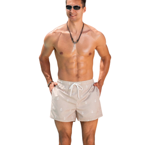 Shorts de Baño Estampados para Hombre, Secado Rápido, Cintura Elástica con Cordón, Shorts Casuales de Verano para Deportes Acuáticos, Venta al Por Mayor Personalizada - Product Image 1