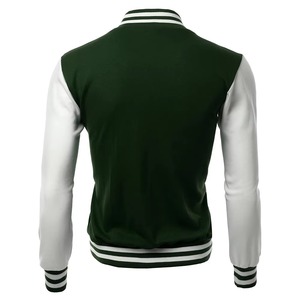 Wholesale <b>Men's</b> Fashionable High Quality Winter Stain Varsity Leather Jacket with Single Button for <b>Men</b> Women High Street Style - Product Image 1