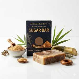 Savon en barre infusé au sucre, savon de bain premium, formule naturelle pour les soins de la peau, nettoyage doux, mousse crémeuse, texture douce, soin quotidien du corps - Product Image 3