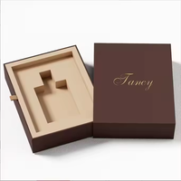 Boîtes d'emballage de parfum de luxe personnalisées en violet, boîtes en carton de luxe avec logo magnétique pour boîte de parfum