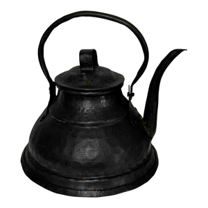 Antique Bronze Metal Tea <b>Kettle</b> With Lid Metal Handle Round Design For Tea Serving Handmade Teapot On Sale - Product Image 2